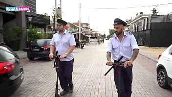 Sugarbabestv: A Sizzling Threesome Parody With Greek Cops