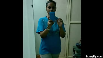 Sultry Tamil Maid Lily’s Steamy Bathroom Strip: Bra And Panties Come Off As She Fingers Her Dripping Wet Pussy