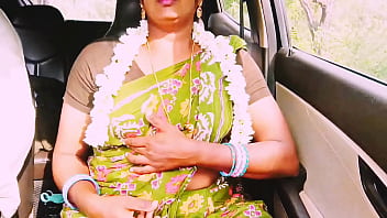 Sultry Indian Aunty Takes A Young Stud For A Wild Ride, Moaning Filthy Telugu Whispers As He Pounds Her Deep On A Long, Steamy Drive.