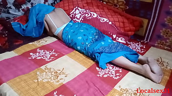 Blue Saree Bhabi Fucks Student Hardcore (official Video By Localsex31)