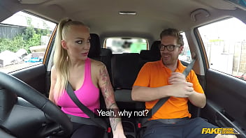 Big Tit Blonde Milf With Tattoos Craves Rough Driving Lessons