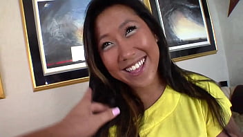 An Asian Beauty With A Tight Pussy Gets Stretched By A Thick Latin Cock.