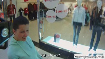 Glasses Get Fucked: Mazy Teen’s Public Restroom Blowjob Orgasms