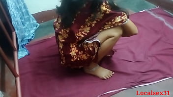 Desi Village Bhabi In A Red Saree Gets Wild And Naughty