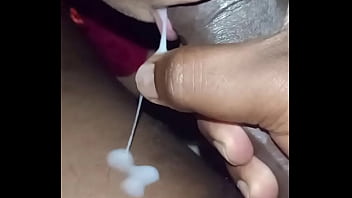 Gulping Down Every Drop From A Young Indian Stud