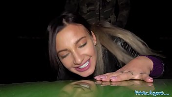 Tattooed Temptress Gets A Nighttime Pounding And A Messy Facial From A Public Agent.