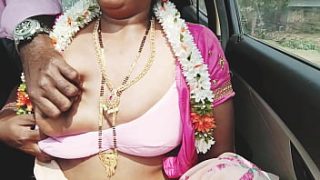 Sizzling Desi Aunty Gets Wild In The Car With Steamy Telugu Whispers And Raw Passion.