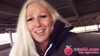 Sultry Teutonic Temptress Gets Ravished By A Stranger In A Public Fuck Fest!