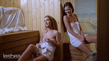 Sweaty Sapphic Secrets: Alexis Crystal And Cindy Shine’s Steamy Public Sauna Encounter