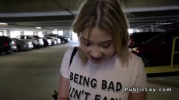 Sweaty Blonde With A Massive Ass Gets Pounded Hard Under The Open Sky