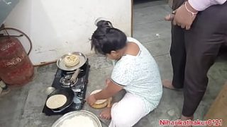 Spicy Indian Step-mom Gets Naughty In The Kitchen