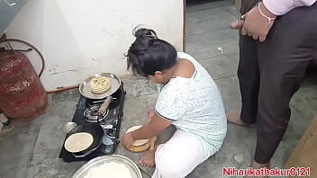 Spicy Indian Step-mom Gets Naughty In The Kitchen