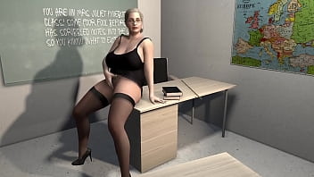 Milf Teacher Gets Herself Off Right In Front Of Her Eager Students.