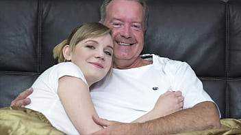 Buxom Blonde Arches Her Back, Begging For Grandpa’s Thick Rod To Fill Her Up.