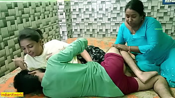 My Man Couldn’t Resist Sharing His Hard Cock Between My Tight Pussy And My Bhabhi’s Wet Cunt In This Steamy Hindi Threesome!
