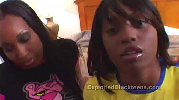Ebony Beauties Devour A Thick White Cock In A Steamy Threesome Scene