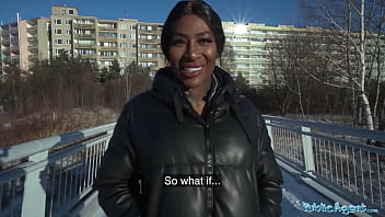 Public Agent Josy Black Bounces Her Juicy Ebony Ass On A Thick, Throbbing Cock