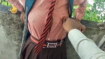 Sultry Desi Village Teen Schoolgirl Gets Wild In An Outdoor Mms Video, Showcasing Her Raw Beauty And Passion Under The Open Sky.