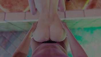 Naughty Asian Babe Surrenders In Steamy Pool Scene, Wild Anime Hentai Action Fully Exposed