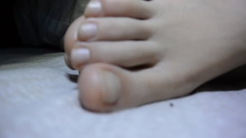Drench My Sexy Chinese Girlfriend’s Perfect Feet With Your Hot Load