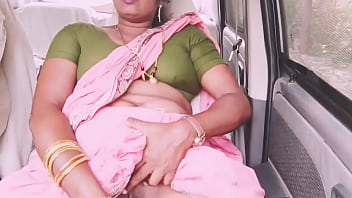 Seductive Housewife Sneaks Away To Pleasure Her Boyfriend With Filthy Telugu Whispers In The Car