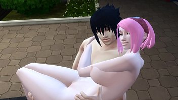 Sasuke Y Sakura: Follada Ardiente En Público Con Escenas De Naruto Hentai