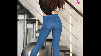 Swaying Hips In Painted-on Denim