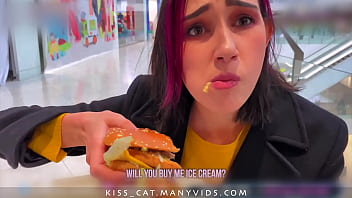 Fitting Room Blowjob For A Big Mac: Public Agent Fucks Naughty Student In The Mall, Pussy Licking And Deep Kissing