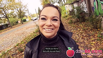 Berlin’s Filthy Milf Priscilla Gets Ravaged Rough By Her Hookup In Public