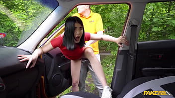 Sizzling Asian Vixen Deepthroats My Throbbing Cock Until It’s On Fire In This Fake Driving School Fantasy.