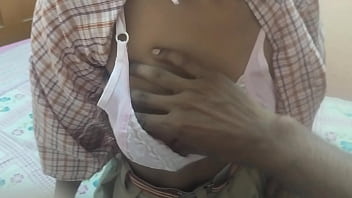 He Pressed His Hot Young Native Girlfriend Against The School Wall, Squeezing Her Cheeks As He Teased Her For A Rough, Eager Fuck.