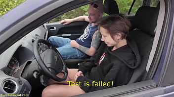 Eager Young Thing Earns Her Driver’s Permit With A Wild Backdoor Initiation