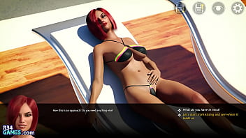 Steamy Sunbathing With My Curvy Step Aunt In Our Wealthy Family’s Private Oasis