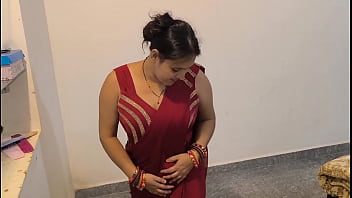 Unstoppable Raw Passion In A Crimson Saree